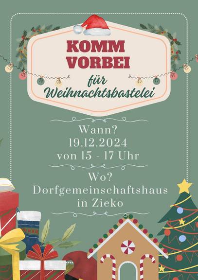 MoJa 19.12 Zieko Weihnachtsbastelei